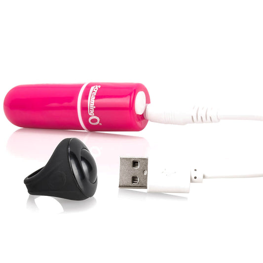 Screaming O Charged Vooom Pink Remote Control Bullet Vibe Screaming O Charged Vooom Pink Remote Control Bullet Vibe - UABDSM