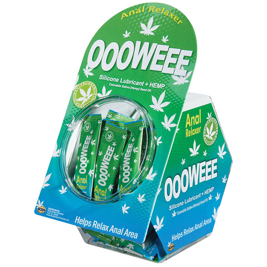 OOOWEEE Anal Relaxer Foil Display of 50 OOOWEEE Anal Relaxer Foil Display of 50 - UABDSM