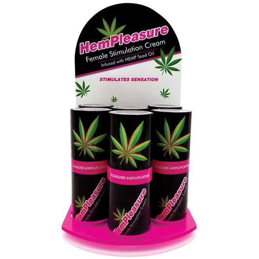 Hempleasure Female Stimulation Cream .5 Oz 6 Bottle Display Hempleasure Female Stimulation Cream .5 Oz 6 Bottle Display - UABDSM