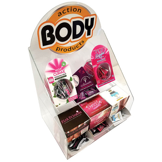 Body Action Acrylic Display-Female Products Body Action Acrylic Display-Female Products - UABDSM