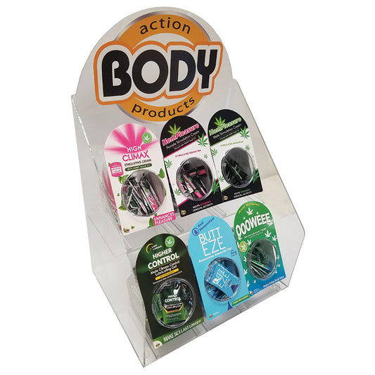 Body Action Acrylic Display-Female and Male Products Body Action Acrylic Display-Female and Male Products - UABDSM