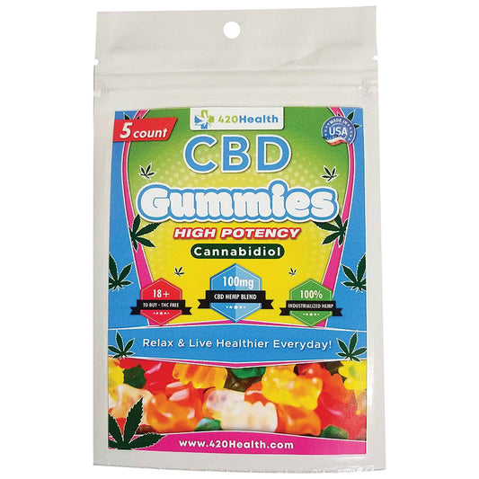 420 Health CBD Gummies 100mg 5 Count Pouch 420 Health CBD Gummies 100mg 5 Count Pouch - UABDSM