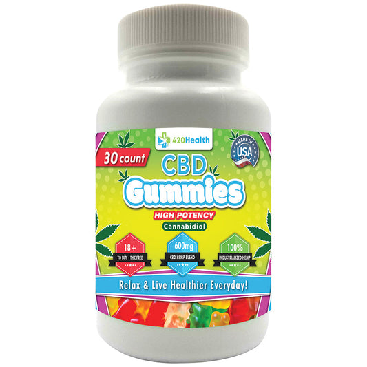 420 Health CBD Gummies 600mg 30 Count Bottle 420 Health CBD Gummies 600mg 30 Count Bottle - UABDSM