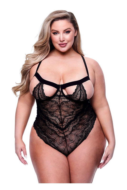 Sexy Strappy Lace Teddy Black Queen Sexy Strappy Lace Teddy Black Queen