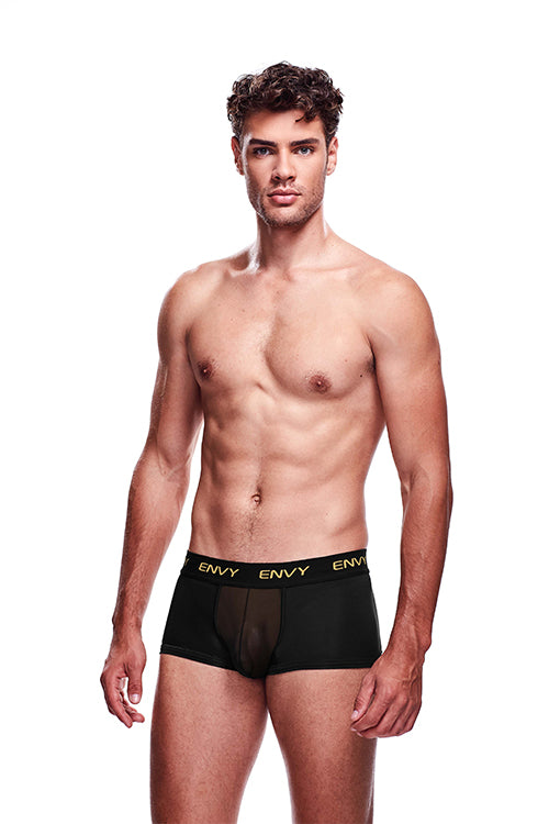 Envy Mesh Short Boxer Black S/m Envy Mesh Short Boxer Black S/m