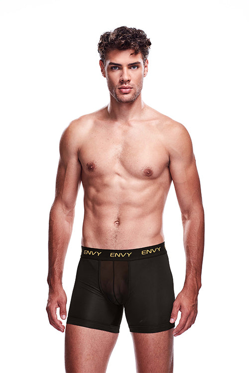 Envy Mesh Long Boxer Black L/xl Envy Mesh Long Boxer Black L/xl