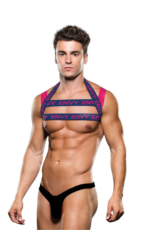 Envy Logo Harness Blue Pink M/l Envy Logo Harness Blue Pink M/l