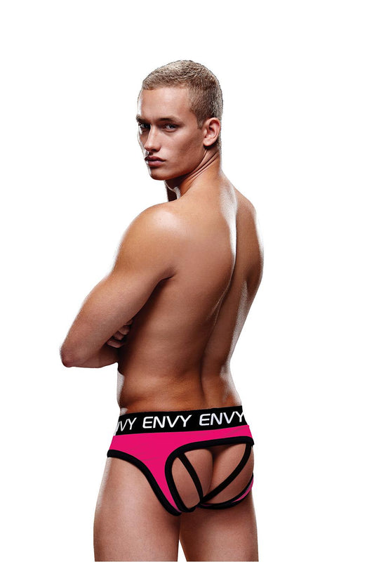 Solid Envy Jock Pink Black S/m