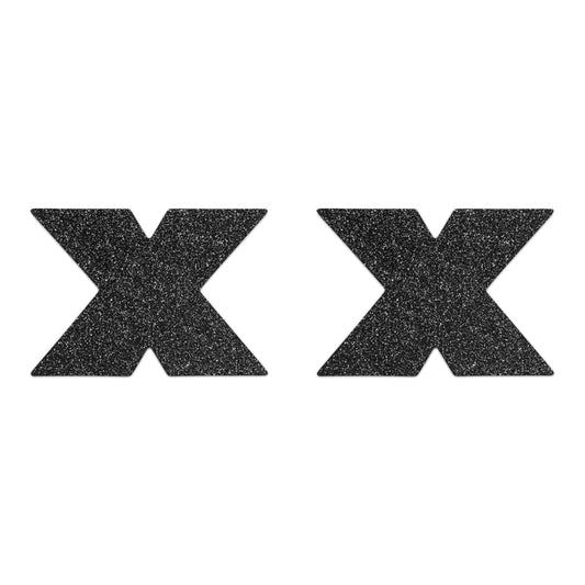 Flash Cross Nipple Stickers - Black Flash Cross Nipple Stickers - Black - UABDSM