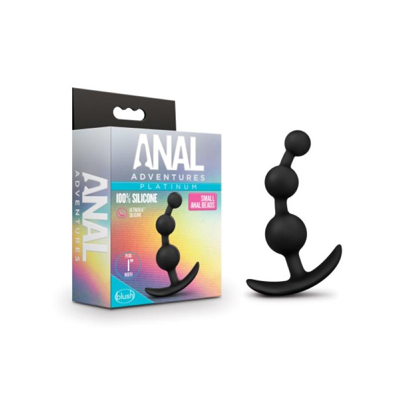 Anal Adventures Platinum - Small Anal Beads - UABDSM