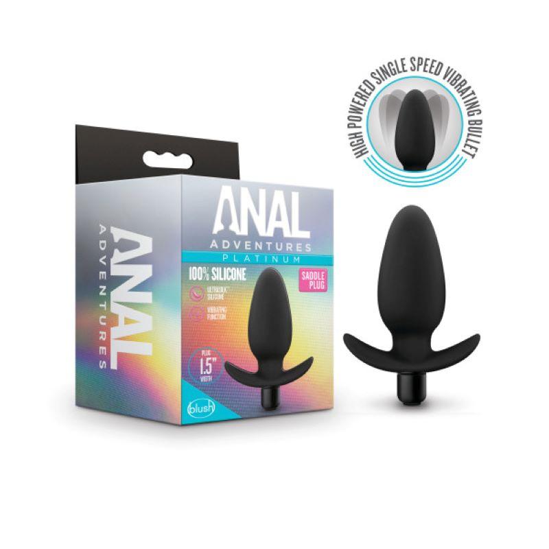 Anal Adventures Platinum - Vibrating Saddle Plug - UABDSM