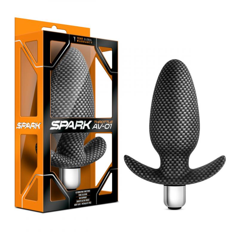 Spark Throttle - Vibrating Anal Plug Carbon Fiber A1 - UABDSM