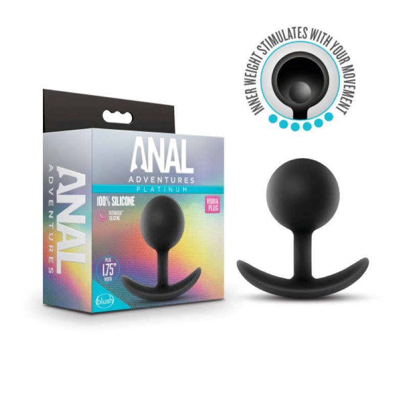 Anal Adventures Platinum - Silicone Vibra Plug - UABDSM