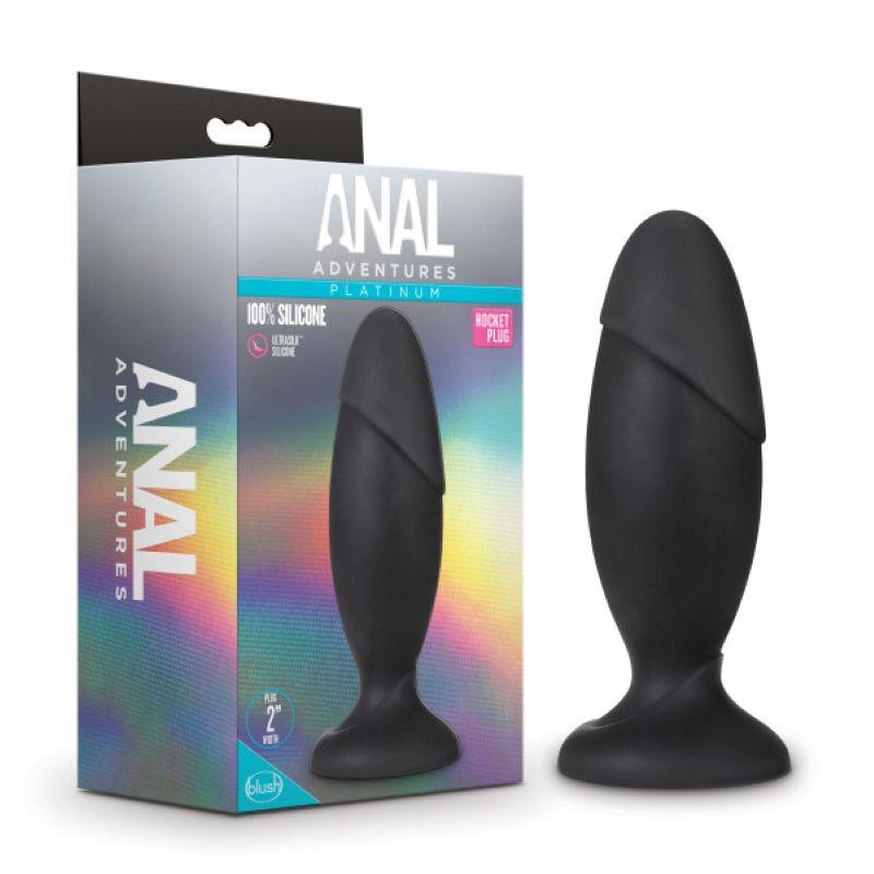 Anal Adventures Platinum - Silicone Rocket Plug - UABDSM