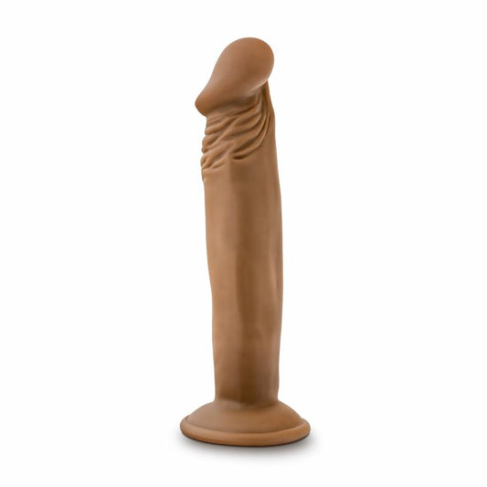 Dr. Skin - Dr. Small Dildo With Suction Cup 6.5 - Mocha Dr. Skin - Dr. Small Dildo With Suction Cup 6.5 - Mocha - UABDSM