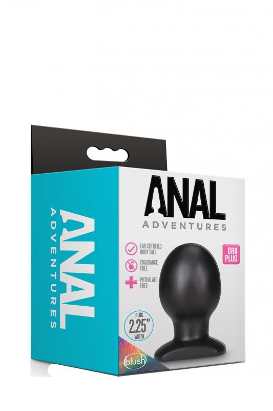 Anal Adventures - Orb Plug - Black - UABDSM