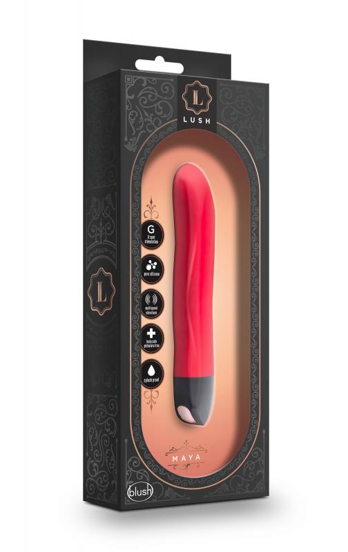Lush Maya G-spot Vibrator - Red - UABDSM