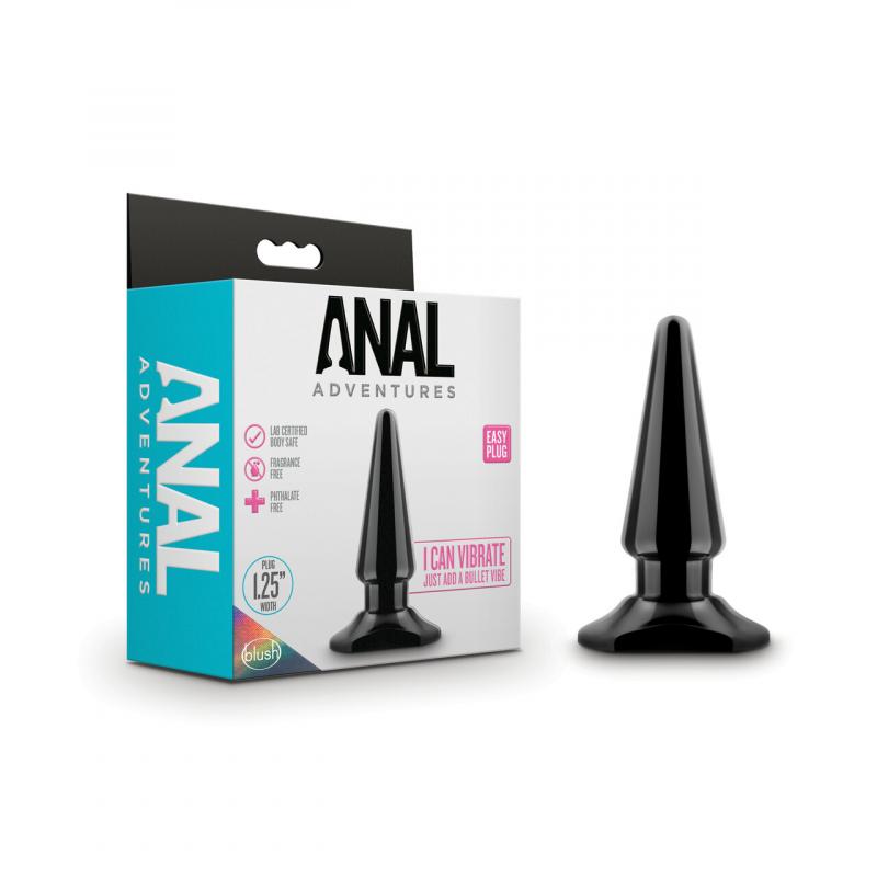 Anal Adventures - Easy Plug - Black - UABDSM