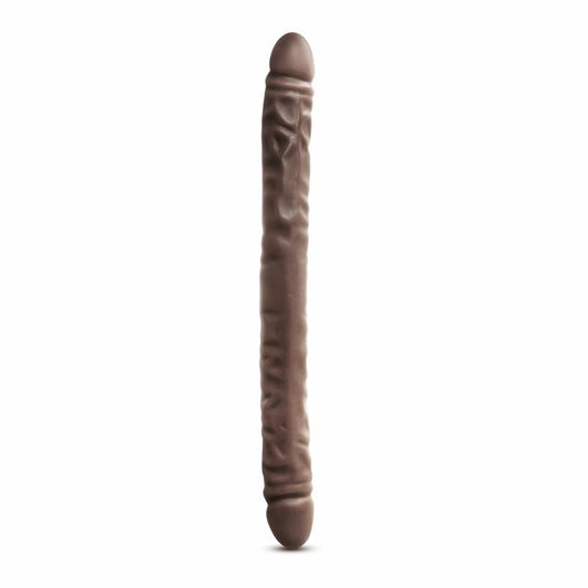 Dr. Skin - Realistic Double Dildo 18 - Chocolate - UABDSM