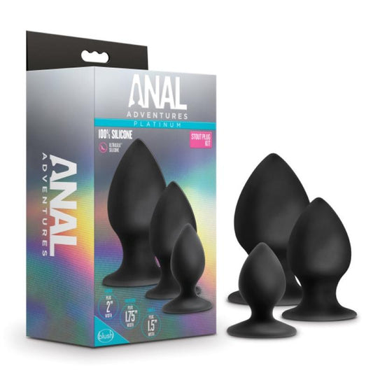 Anal Adventures Platinum - Anal Stout Plug Kit Anal Adventures Platinum - Anal Stout Plug Kit - UABDSM