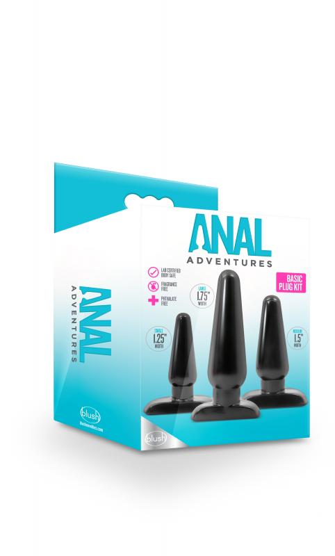 Anal Adventures - Basic Plug Kit - UABDSM