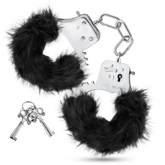 Temptasia - Plush Fur Cuffs - Black Temptasia - Plush Fur Cuffs - Black - UABDSM