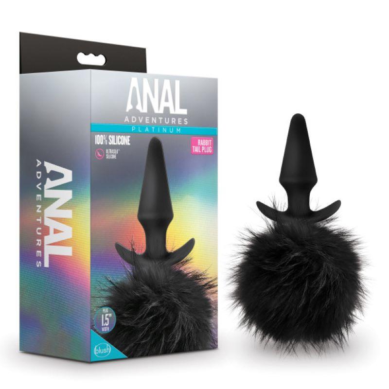 Anal Adventures Platinum - Rabbit Tail Plug - UABDSM