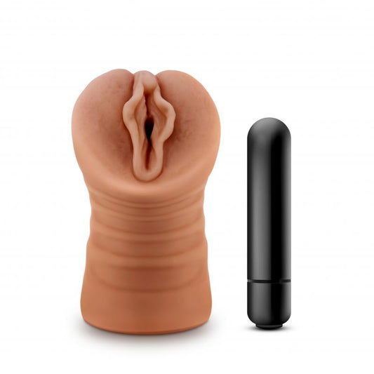 M For Men - Sofia Masturbator With Bullet Vibrator- Vagina M For Men - Sofia Masturbator With Bullet Vibrator- Vagina - UABDSM
