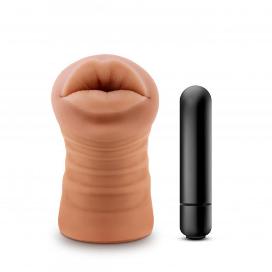 M For Men - Isabella Masturbator With Bullet Vibrator- Mouth M For Men - Isabella Masturbator With Bullet Vibrator- Mouth - UABDSM
