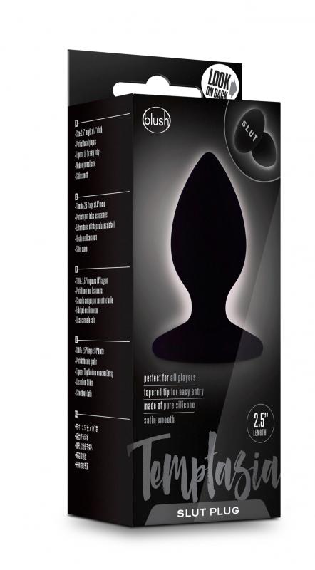 Temptasia - Slut Anal Plug - Black - UABDSM