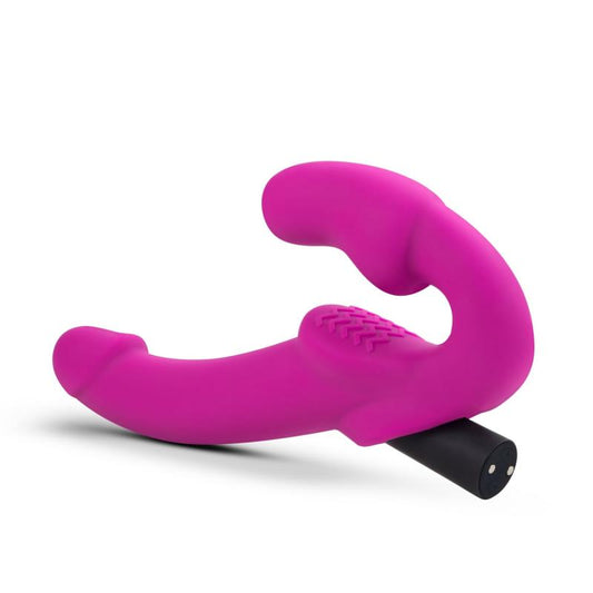 Temptasia - Estella Vibrating Strapless Strap-on - Pink Temptasia - Estella Vibrating Strapless Strap-on - Pink - UABDSM