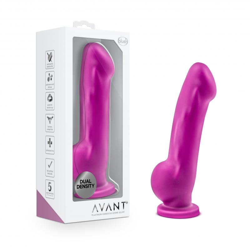 Avant - Ergo Silicone Dildo With Suction Cup - Violet - UABDSM