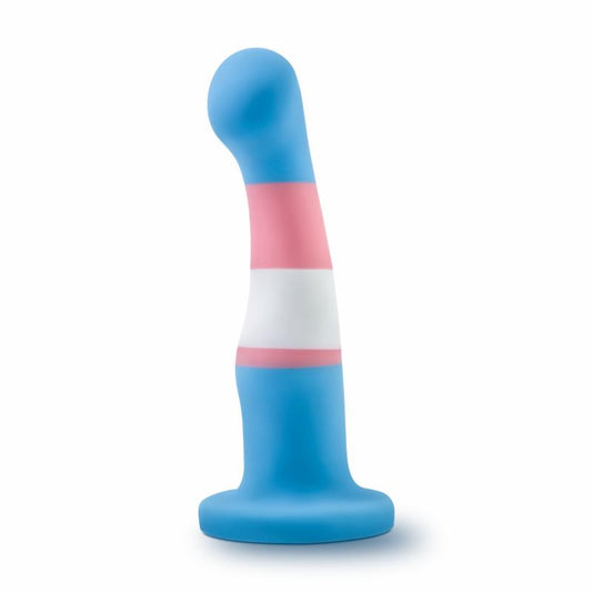 Avant - Pride Silicone Dildo With Suction Cup - True Blue - UABDSM
