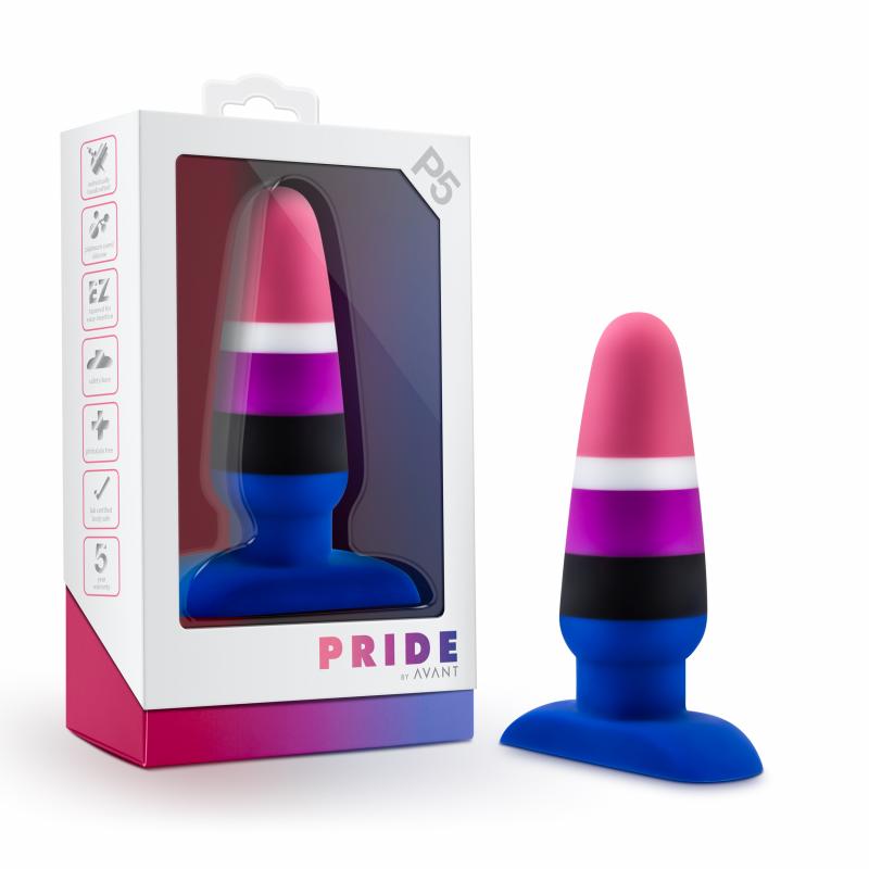 Avant - Pride Silicone Anal Plug - Fluid - UABDSM