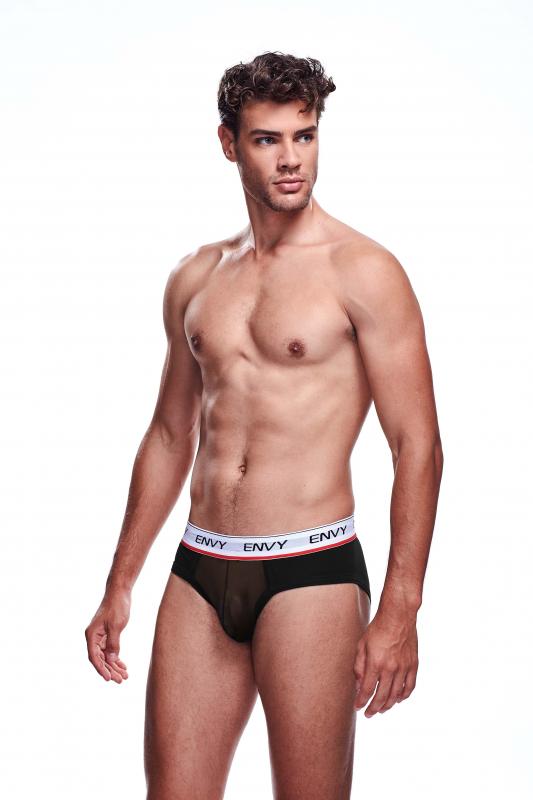 Envy Transparent Mens Brief - Black Envy Transparent Mens Brief - Black - UABDSM