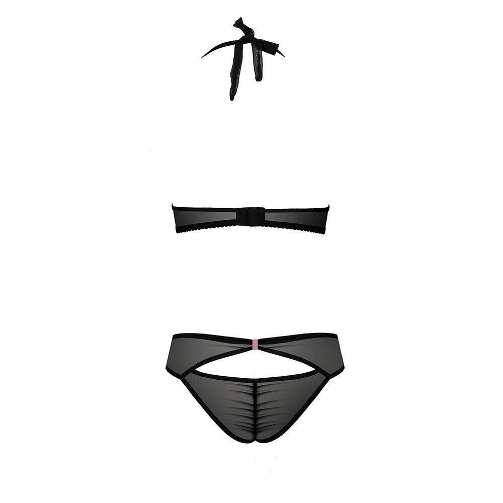 Passion Praline Black And Pink Bra Set - UABDSM
