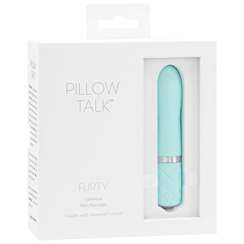 Pillow Talk Flirty Vibe With Swarovski Crystal - Teal - UABDSM