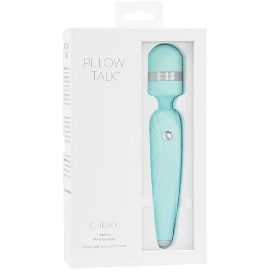 Pillow Talk Cheeky Wand With Swarovski Crystal - Teal Pillow Talk Cheeky Wand With Swarovski Crystal - Teal - UABDSM