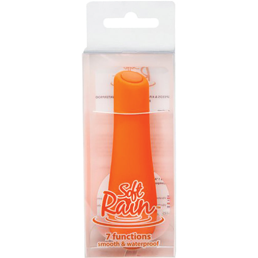 Soft Rain Power Bullet 3 Inch Breeze Coated 7 Function - Orange - UABDSM