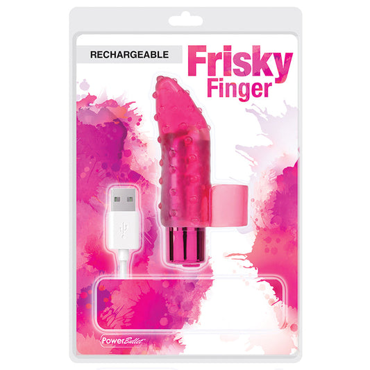 Power Bullet Frisky Fingers Rechargeable-Red Power Bullet Frisky Fingers Rechargeable-Red - UABDSM
