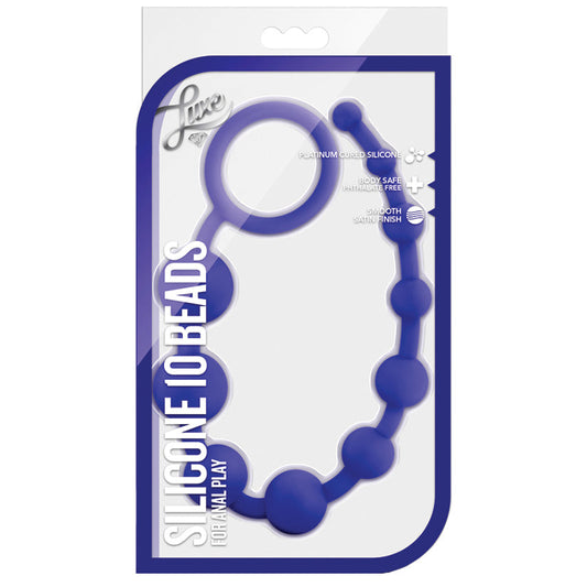 Luxe Silicone 10 Beads - Indigo Luxe Silicone 10 Beads - Indigo - UABDSM