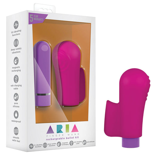 Aria - Finger Wand - Fuchsia Aria - Finger Wand - Fuchsia - UABDSM