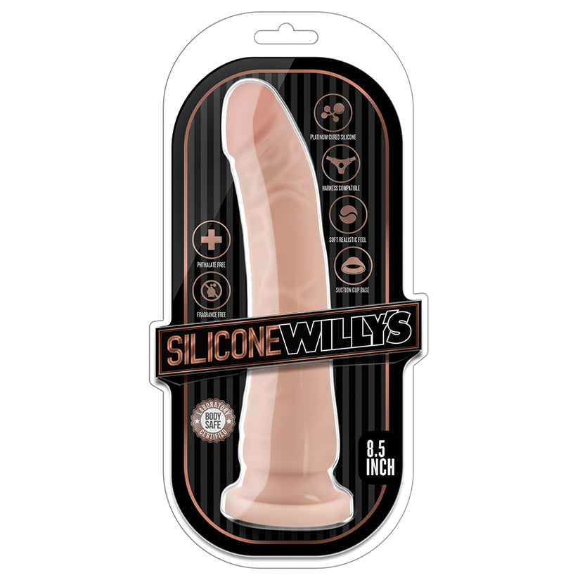 Silicone Willys - 8.5 Inch Silicone Dildo - Vanilla - UABDSM