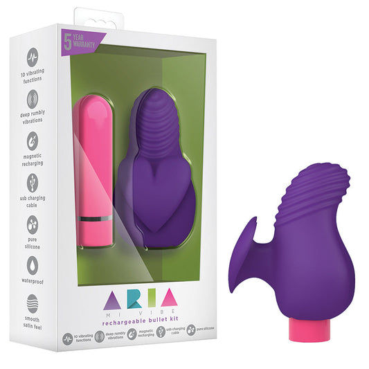 Aria - Finger Wand - Plum Aria - Finger Wand - Plum - UABDSM