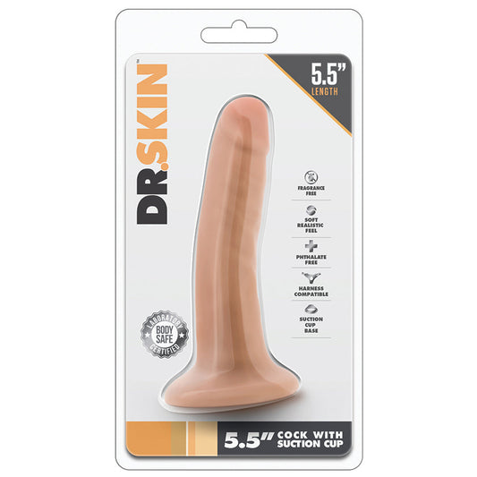 Dr. Skin - 5.5 Inch Cock With Suction Cup - Vanilla Dr. Skin - 5.5 Inch Cock With Suction Cup - Vanilla - UABDSM