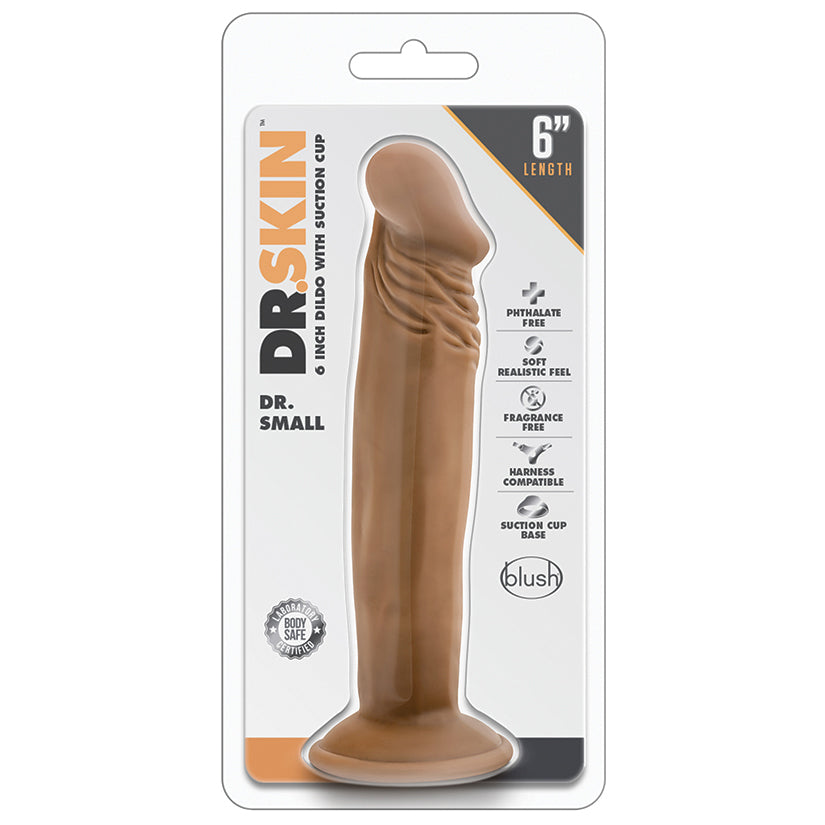 Dr. Skin - Dr. Small - 6 Inch Dildo - Mocha - UABDSM