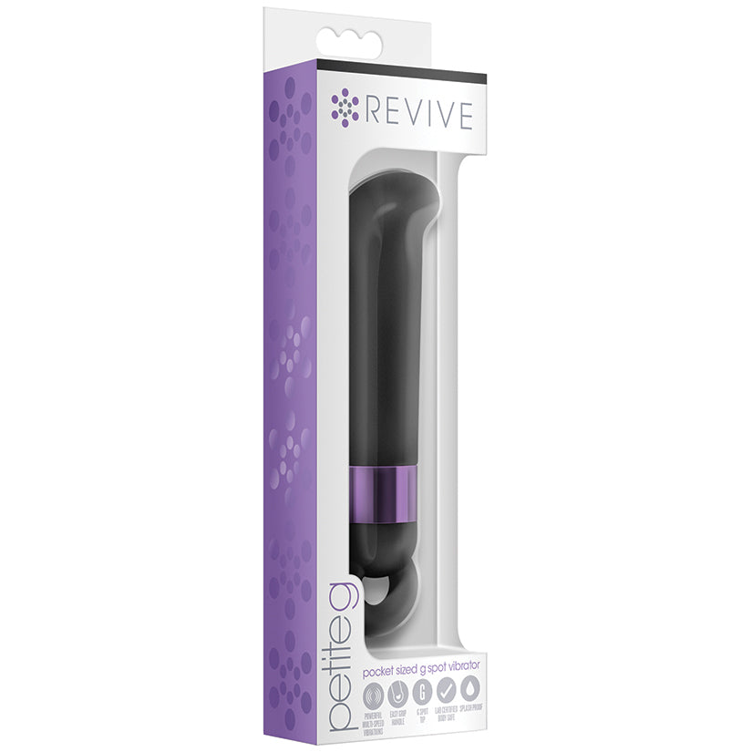Revive Petite G - Pocket Sized G- Spot Vibrator - Black - UABDSM