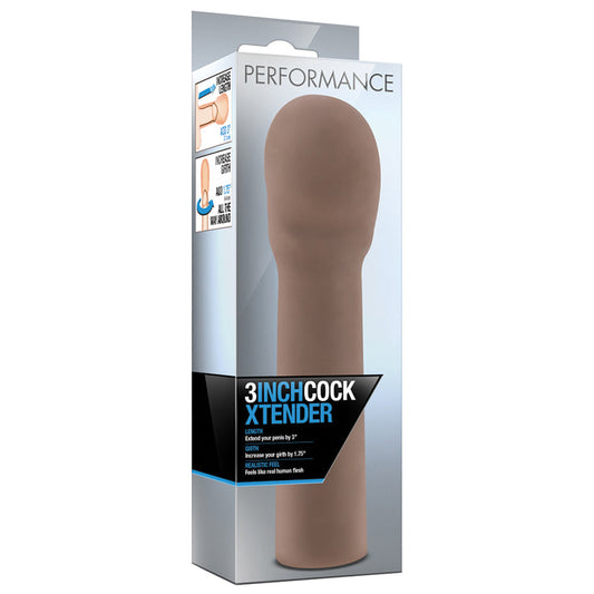 Performance 3 Inch Cock Extender - Brown Performance 3 Inch Cock Extender - Brown - UABDSM