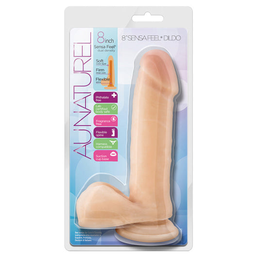 Au Naturel 8 Inch Sensa Feel Dildo - Beige Au Naturel 8 Inch Sensa Feel Dildo - Beige - UABDSM