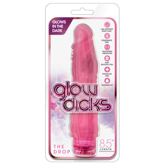 Glow Dicks - the Drop - Pink Glow Dicks - the Drop - Pink - UABDSM